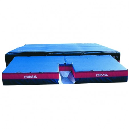 POLE VAULT BASIC MATSDOUBLE-FRONT EXTENSION 2.00 X 2.00/1.75 X 0.60/0.40 M