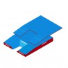 DIMASPORT CLUB POLE VAULT LANDING SYSTEM6.30 X 5.00 X 0.80/0.50 M