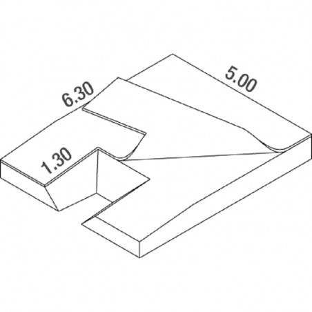 DIMASPORT CLUB POLE VAULT LANDING SYSTEM6.30 X 5.00 X 0.80/0.50 M