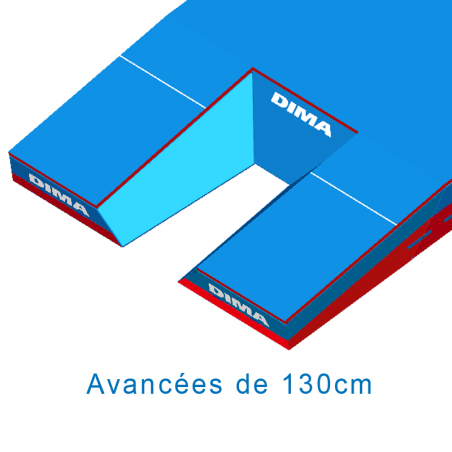 DIMASPORT CLUB POLE VAULT LANDING SYSTEM6.30 X 5.00 X 0.80/0.50 M