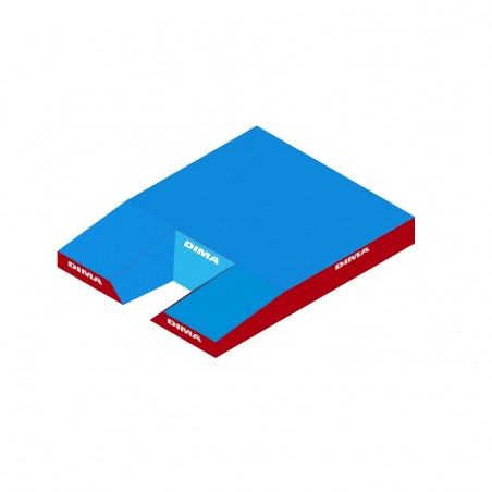 DIMASPORT CLUB POLE VAULT LANDING SYSTEM6.30 X 5.00 X 0.80/0.50 M