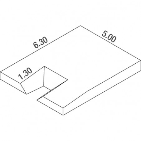 DIMASPORT CLUB POLE VAULT LANDING SYSTEM6.30 X 5.00 X 0.80/0.50 M