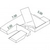 MATELAS PERCHE MEETING DIMASPORT7.00 X 5.00 X 0.80/0.50M