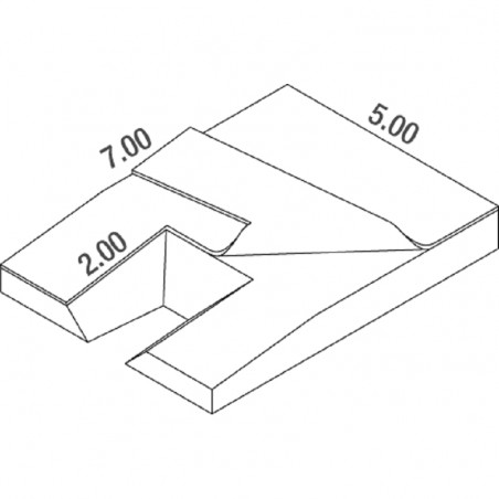 MATELAS PERCHE MEETING DIMASPORT7.00 X 5.00 X 0.80/0.50M