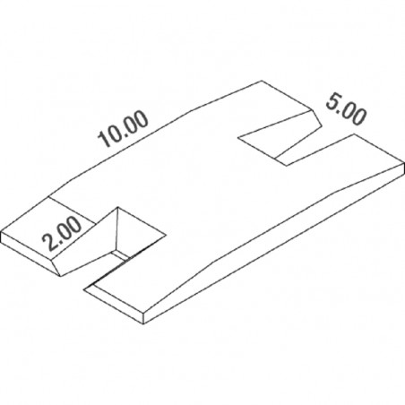MEETING DOUBLE-FRONT DIMASPORT POLE VAULT LANDING SYSTEM10.00 X 5.00 X 0.80/0.50M