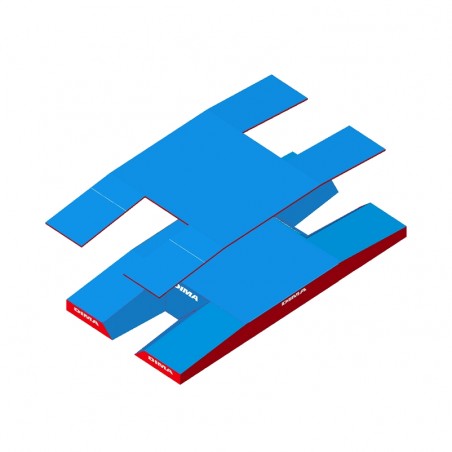 MEETING DOUBLE-FRONT DIMASPORT POLE VAULT LANDING SYSTEM10.00 X 5.00 X 0.80/0.50M