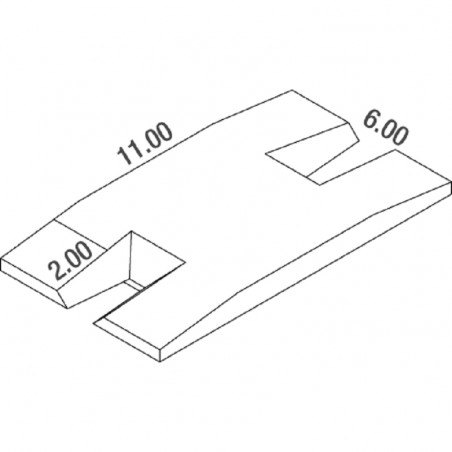 INTERNATIONAL DOUBLE-FRONT UP&DOWN POLE VAULT LANDING SYSTEM 11.00 X 6.00 M