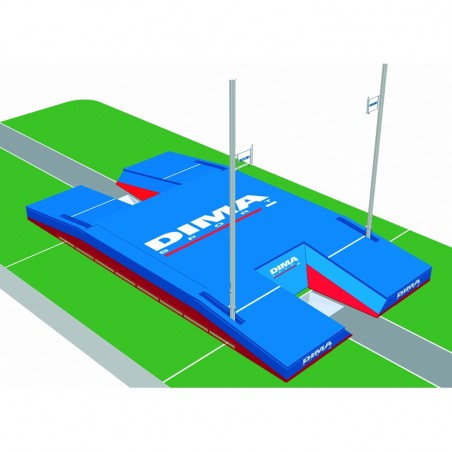 INTERNATIONAL DOUBLE-FRONT UP&DOWN POLE VAULT LANDING SYSTEM 11.00 X 6.00 M