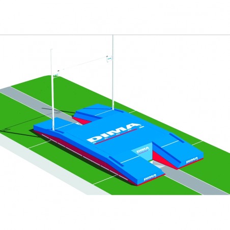 INTERNATIONAL DOUBLE-FRONT UP&DOWN POLE VAULT LANDING SYSTEM 11.00 X 6.00 M
