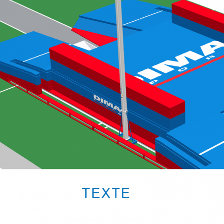 INTERNATIONAL DOUBLE-FRONT UP&DOWN POLE VAULT LANDING SYSTEM 11.00 X 6.00 M