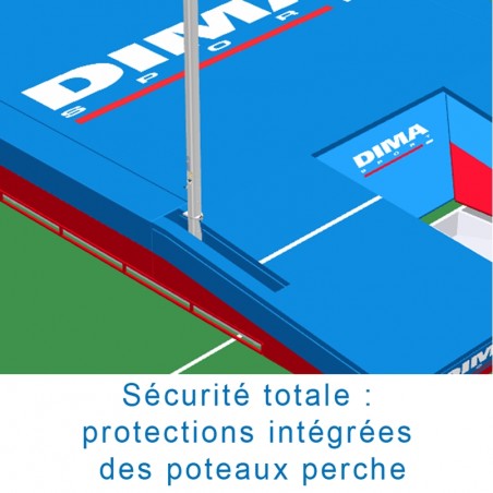 INTERNATIONAL DOUBLE-FRONT UP&DOWN POLE VAULT LANDING SYSTEM 11.00 X 6.00 M