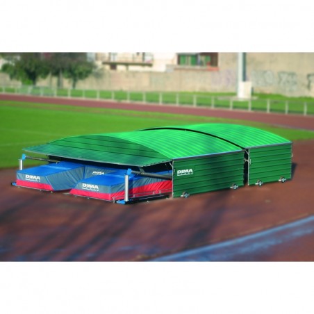SHED FOR MEETING POLE-VAULT LANDING SYSTEM FOR 7.00 X 5.00 M MATS