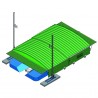 SHED FOR REVERSIBLE POLE-VAULT LANDING SYSTEM FOR 7.00 X 5.00 M MAT