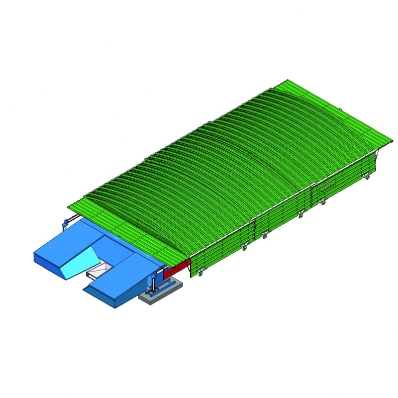 SHED FOR MEETING DOUBLE-FRONT POLE-VAULT LANDING SYSTEM FOR 10.00 X 5.00 M MATS