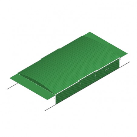 INTEGRAL SHED  FOR INTERNATIONAL DOUBLE-FRONT UP&DOWN POLE-VAULT LANDING SYSTEM OF 11.00 X 6.00 M