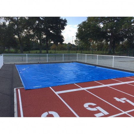 BACHE DE RECOUVREMENT SUR MESURE POUR FOSSE DE SAUT EN LONGUEUR/TRIPLE SAUT