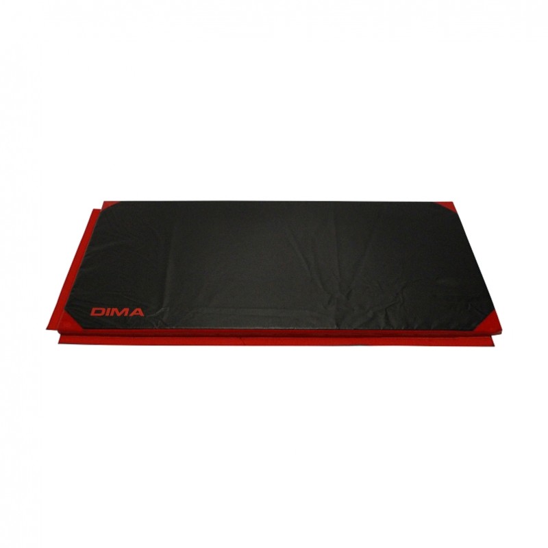 FITNESS MAT WITH ATTACHMENT STRIPS REINFORCED CORNERS