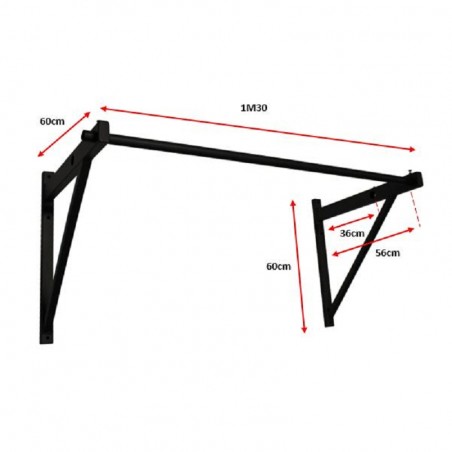 WALL MOUNT PULL-UP SYSTEMDEPTH 40 OR 60 CM