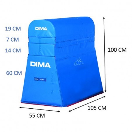 GYMNASTIC VAULT HORSE FOAM MODULE 105 X 55 X 100 CM