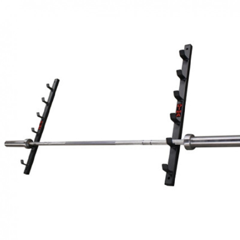 WALL MOUNTED BARBELL HOLDER6 OLYMPIC BARBELLS
