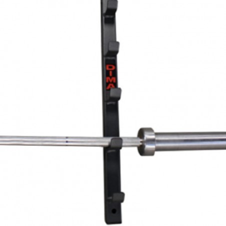 WALL MOUNTED BARBELL HOLDER6 OLYMPIC BARBELLS