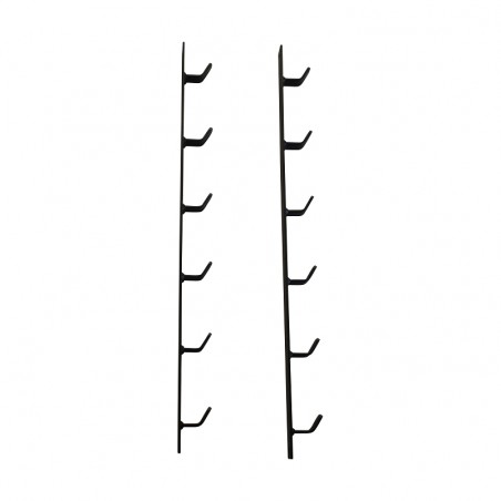 WALL MOUNTED BARBELL HOLDER6 OLYMPIC BARBELLS