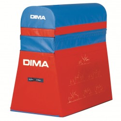 MAXI CHEVAL DE SAUT DE GYMNASTIQUEEN MOUSSE DIMASPORT150 X 80 X 140 CM