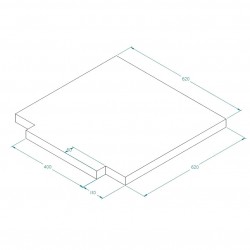 TAPIS POUR MAISON DES 1001 NUITS62 X 62 X 4 CM