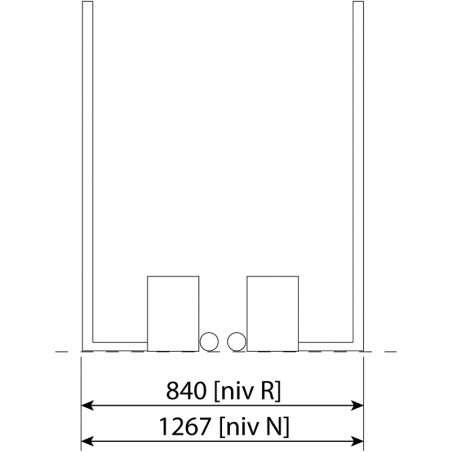 COMPETITION-LEVEL POST AND NET BADMINTON SETPER PAIR