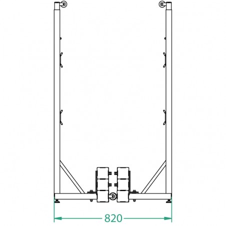 COMPETITION-LEVEL POST AND NET BADMINTON SETPER PAIR