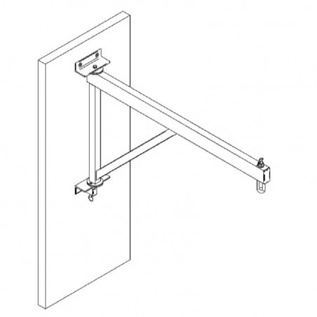 FOLDING WALL MOUNTED BRACKET FOR PUNCHING BALL