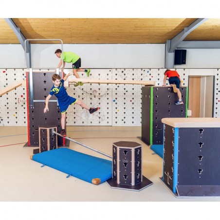 WOODEN PARKOUR CUBESVERSATILE TRAINING