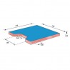 NAGE-KOMI DROP MAT WITH TRAPEZOIDAL NOTCH240 X 200 X 20 CM