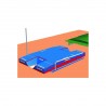 POLE-VAULT RAIL WITH SLIDING CART TO BE FIXED OR EMBEDDED PER LINEAR METER