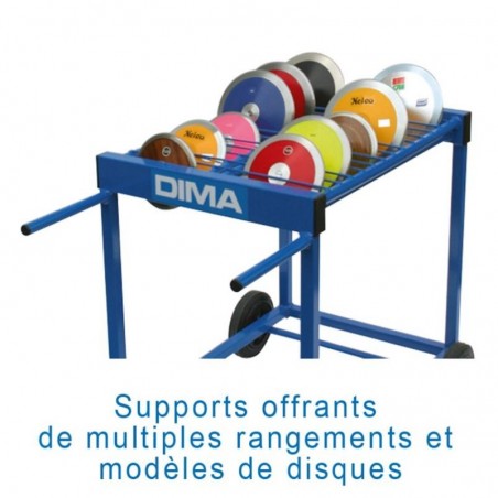 CHARIOT DE TRANSPORT DE DISQUESCAPACITÉ 28 DISQUES