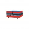 CHARIOT DE TRANSPORT SUR ROULETTE POUR MATELAS REPLIABLE 200 X 200 X 10 CM