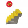 BON PLAN - ESCALIER 5 MARCHES JAUNE ET GRIS 78 X 60 X 70 CM