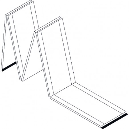 CHEMIN DE GYMNASTIQUE DIMASPORT BORDS ROUGES ASSOCIATIF VELCRO EN BOUT