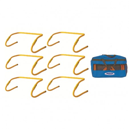 HAIES DE VELOCITE PLIABLES DOUBLE HAUTEUR 30 ET 50 CMLE LOT DE 6