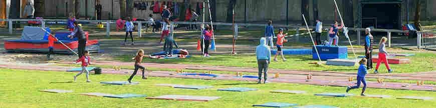 Track and field equipment for children | Athletics games