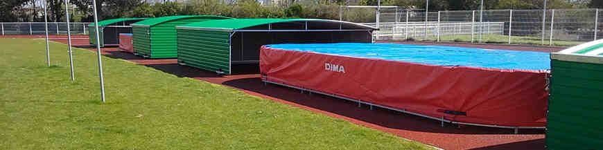 HIGH JUMP LANDING GARAGES / SHEDS AND WEATHER COVER